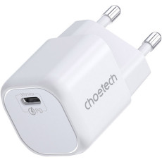 Зарядний пристрій - Choetech 30W GaN PD USB-C Wall Charger White
