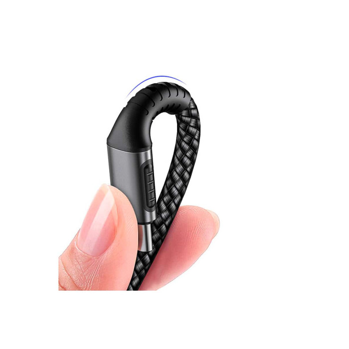 Кабель USB-C to USB-C - Wiwu, F20 PD Series, 2m, Black