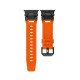 Ремінець для Apple Watch - 42/44/45/46/49mm, Armor Pro Silicone Band, Black / Orange