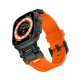 Ремінець для Apple Watch - 42/44/45/46/49mm, Armor Pro Silicone Band, Black / Orange