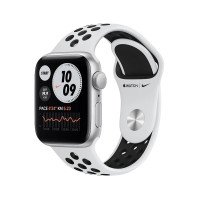 Apple Watch Nike S5 40mm Silver, Pure Platinum Black Sport Band Вживаний (б/в)