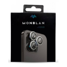 Захисне скло камери для iPhone 14 Pro / 14 Pro Max - Monblan, Metal Ring Series, Transparent