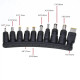 Кабель USB-C to DC 100W з набором перехідників для ноутбука 10in1 Black