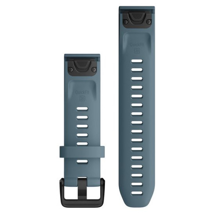 Ремінець для годинника Garmin - QuickFit 20mm, Silicone Band, Lakeside Blue
