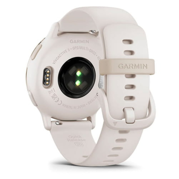 Смарт-годинник Garmin Vivoactive 5 Cream Gold Aluminum Bezel with Ivory Case and Silicone