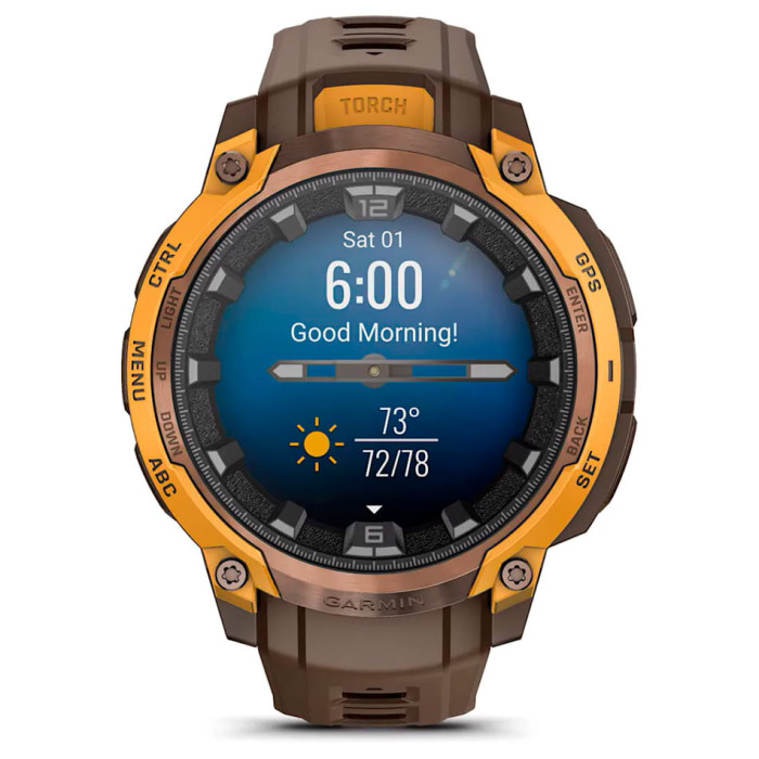 Смарт-годинник Garmin Instinct Crossover AMOLED Bronze/Sunburst