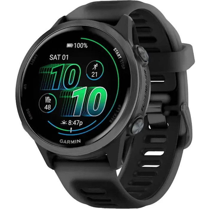 Смарт-годинник Garmin Forerunner 570 42mm Slate Gray Aluminum w. Translucent Black/Black Band