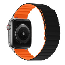 Ремінець для Apple Watch - 42/44/45/46/49mm, Alpine Loop Band Small, Black / Orange (HC)