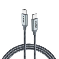 Кабель USB-C to USB-C - Choetech, Nylon PD 100W 1.8m, Black