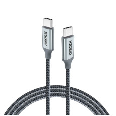 Кабель USB-C to USB-C - Choetech, Nylon PD 100W 1.8m, Black