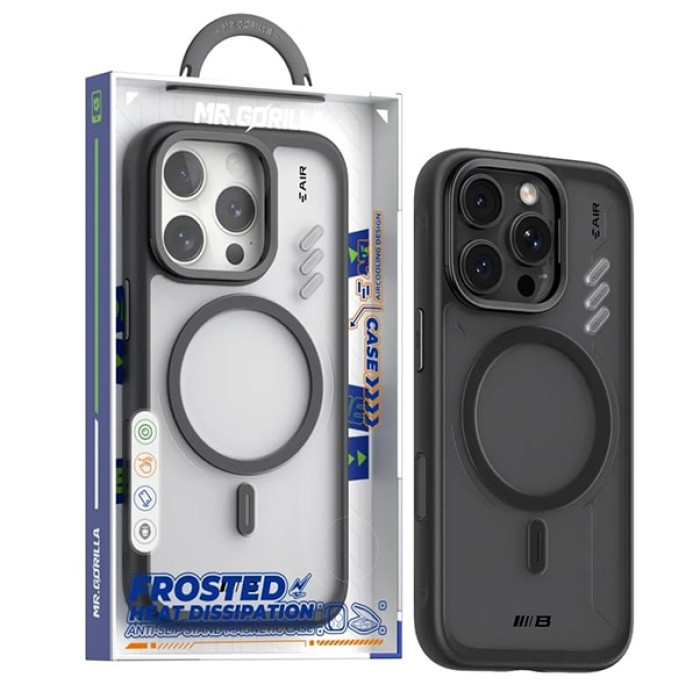 Чохол для iPhone 16 Pro Max - Blueo Frosted Heat Dissipation MagSafe, Black
