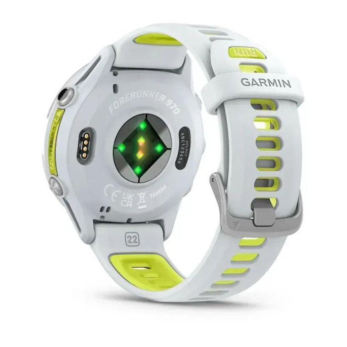 Смарт-годинник Garmin Forerunner 970 Titanium w. Whitestone Case and Whitestone/T. Amp Yellow Band