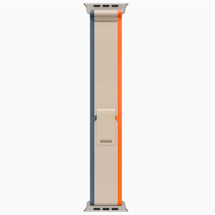 Apple Watch Ultra 2 Titanium, Orange/Beige Trail Loop (S/M), LTE