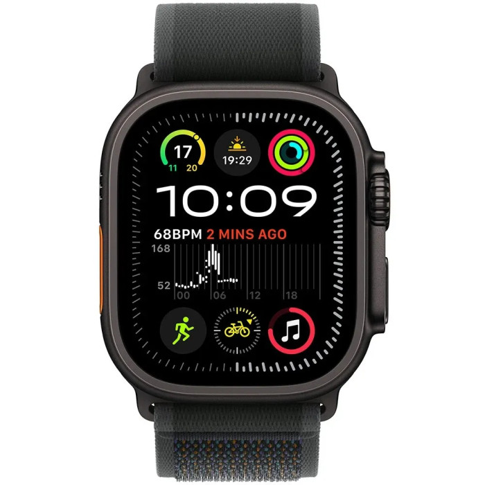 Apple Watch Ultra 2 Black Titanium, Black Trail Loop (M/L)