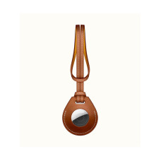 Шкіряний чохол для Apple AirTag - Wiwu Calfskin Bag Charm, Brown