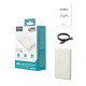 Додатковий аккумулятор Choetech 5000mAh Ultra-Thin Magnetic PD 20W White