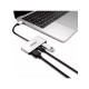 Хаб 3in1 - WIWU Alpha, USB-C to USB+USB-C+HDMI, Gray