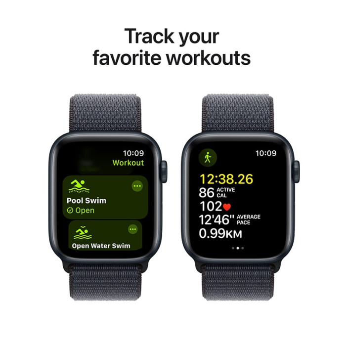 Apple Watch SE (2Gen) 40mm Midnight, Ink Sport Loop (2024)