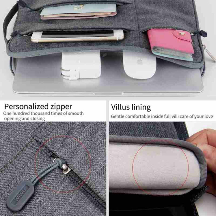 Чохол-сумка для Macbook 13 - WIWU Pocket Sleeve Series, Grey