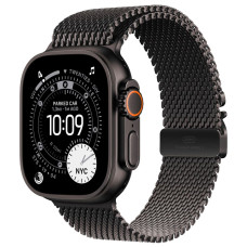 Apple Watch Ultra 3 Black Titanium, Black Titanium Milanese Loop, (Medium), LTE