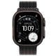 Apple Watch Ultra 3 Black Titanium, Black Titanium Milanese Loop, (Medium), LTE
