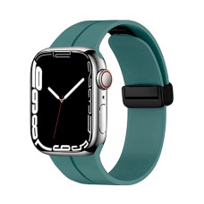 Ремінець для Apple Watch - 42/44/45/46/49mm, Simple Magnetic Silicone Band, Pine Green