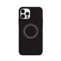 Чохол для iPhone 11 Pro - Pump Silicone Minimalistic, Circles on Dark