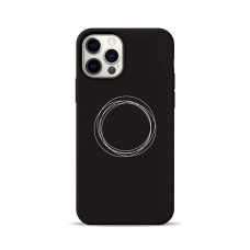 Чохол для iPhone 11 Pro - Pump Silicone Minimalistic, Circles on Dark