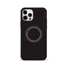 Чохол для iPhone 11 Pro - Pump Silicone Minimalistic, Circles on Dark