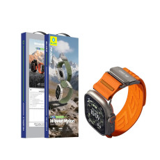 Ремінець для Apple Watch - 42/44/45/46/49mm, Blueo Trailweave MagLock Quick-Release Band, Orange