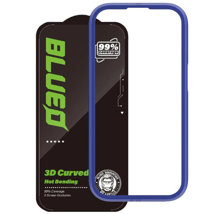Захисне скло для iPhone 16 Pro Max - Blueo, 3D HD Self-Adhesive Hot Bending Glass