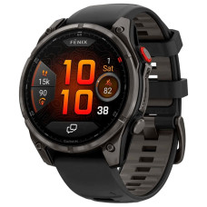 Смарт-годинник Garmin Fenix 8 Pro 47mm AMOLED Carb Gray DLC Titanium with Black Gray Вживаний (б/в)