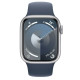 Apple Watch S9 41mm Silver, Storm Blue Sport Band (M/L), LTE