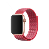 Ремінець для Apple Watch - 42/44/45/46/49mm, Nylon Sport Loop Band, Hibiscus Pink (HC)