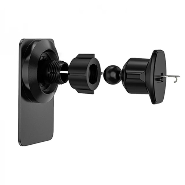 Тримач з безпровідною зарядкою WIWU Wi-Q001 Liberator Wireless Charger with MagSafe 15W Black