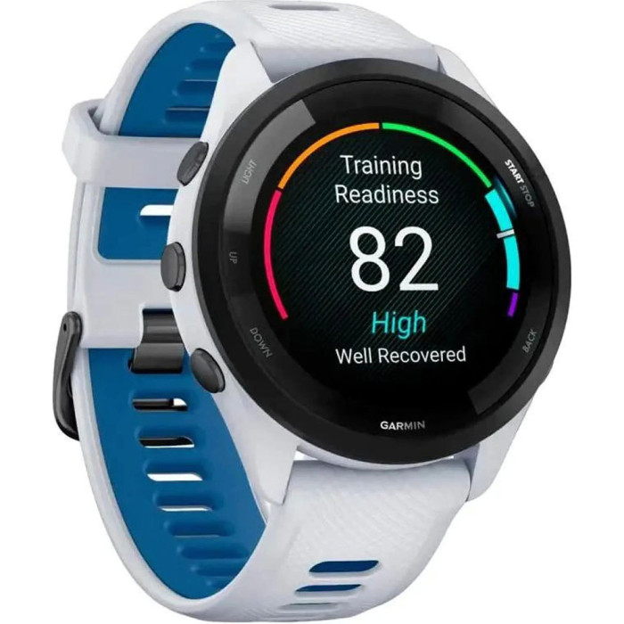 Смарт-годинник Garmin Forerunner 265 Black Bezel w.Whitestone Case and Whitestone/Tidal Blue S. Band