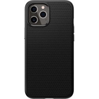 Чохол для iPhone 12/12 Pro - Spigen Liquid Air, Matte Black