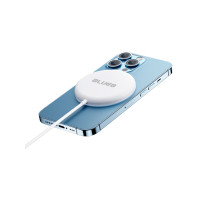 Бездротова зарядка - Blueo, Magnetic Wireless Charger 15W, White