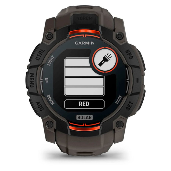 Смарт-годинник Garmin Instinct 3 50mm Solar Black with Charcoal Band
