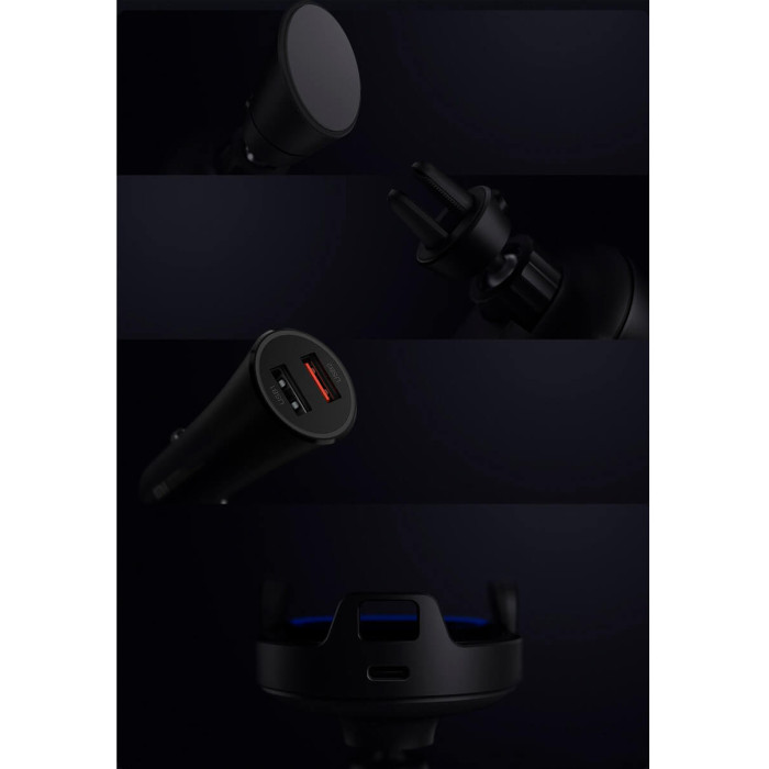 Тримач Xiaomi Mi Qi Wireless Car Charger 20W Black