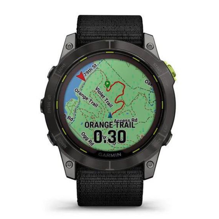 Смарт-годинник Garmin Enduro 2 Carbon Gray DLC Titanium with Black UltraFit Nylon Strap