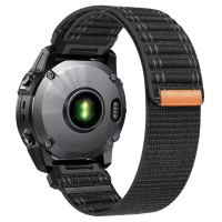 Ремінець для годинника Garmin - QuickFit 26mm, Wolven Nylon Loop Velcro Wristband, Black