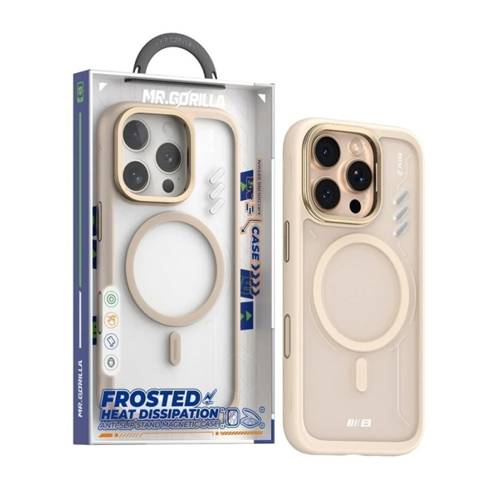 Чохол для iPhone 16 Pro Max - Blueo Frosted Heat Dissipation MagSafe, Gold