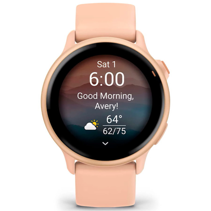 Смарт-годинник Garmin Vivoactive 6 Metallic Pink Dawn with Pink Dawn Band