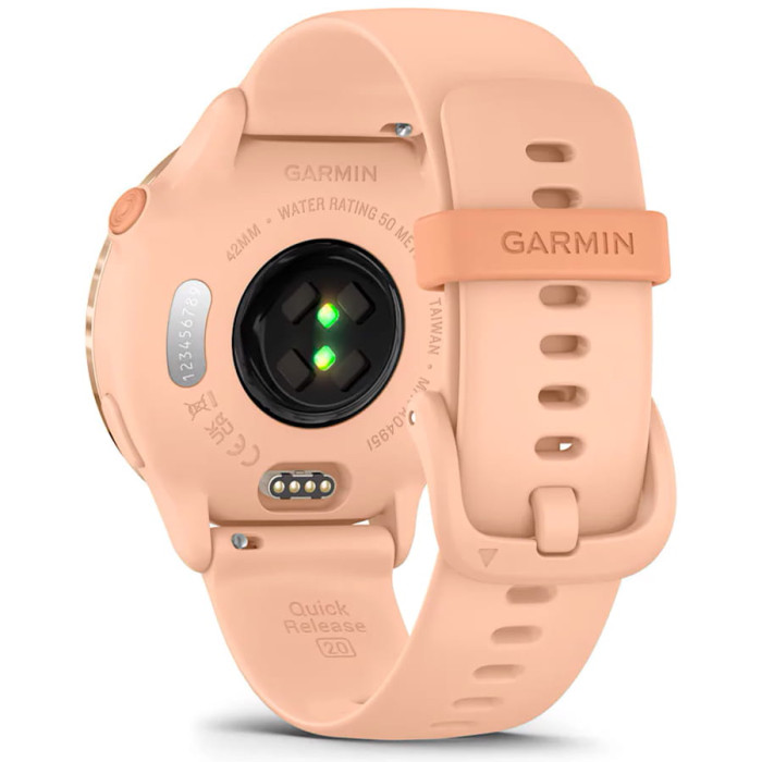 Смарт-годинник Garmin Vivoactive 6 Metallic Pink Dawn with Pink Dawn Band
