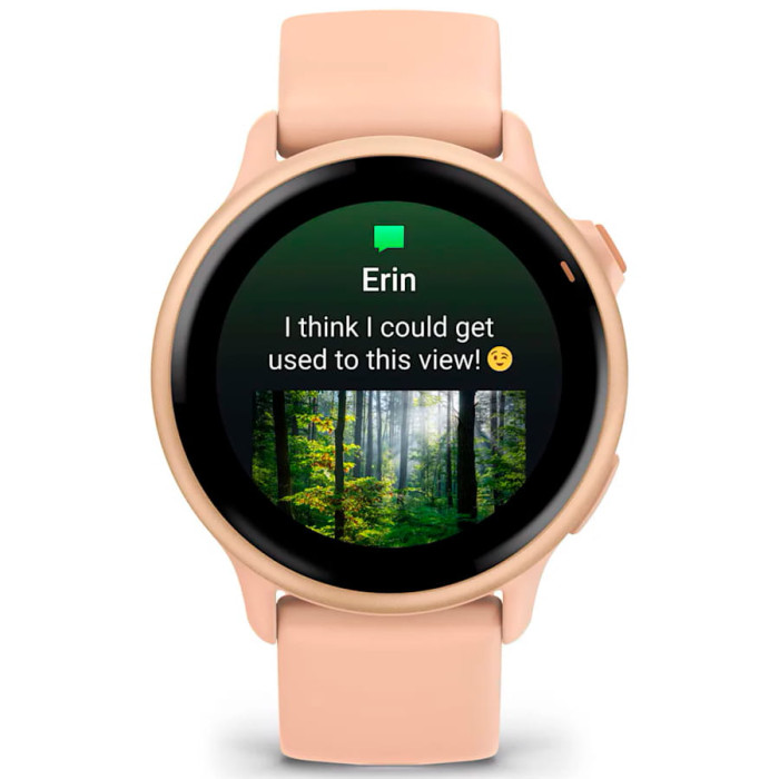 Смарт-годинник Garmin Vivoactive 6 Metallic Pink Dawn with Pink Dawn Band