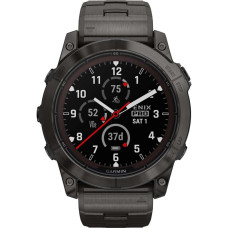 Смарт-годинник Garmin Fenix 7X Pro Sapphire Solar Carbon Gray DLC Tit. with Vented Tit. Bracelet