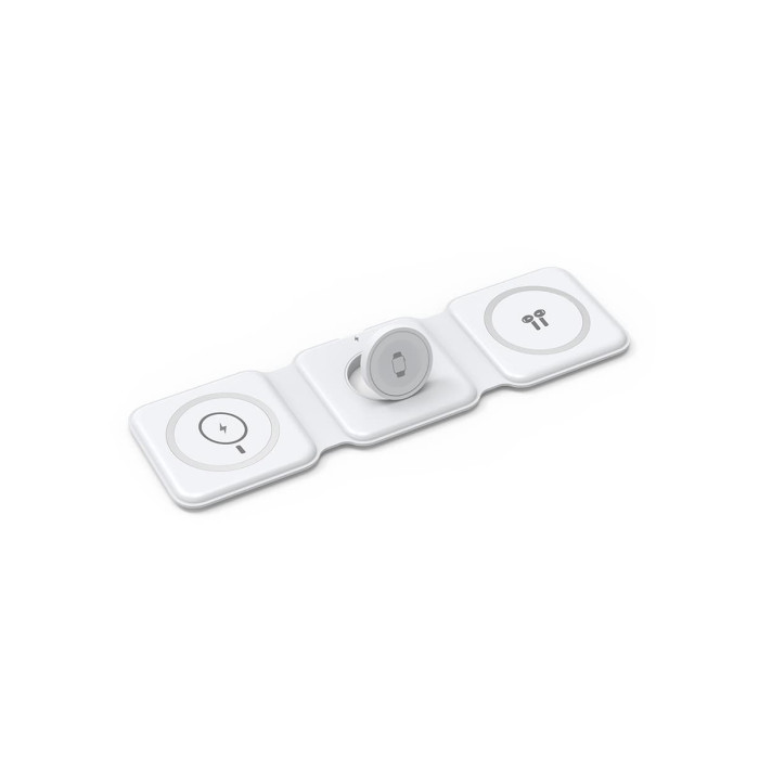 Бездротова зарядна станція - Wiwu, Power Air M6 3in1, White