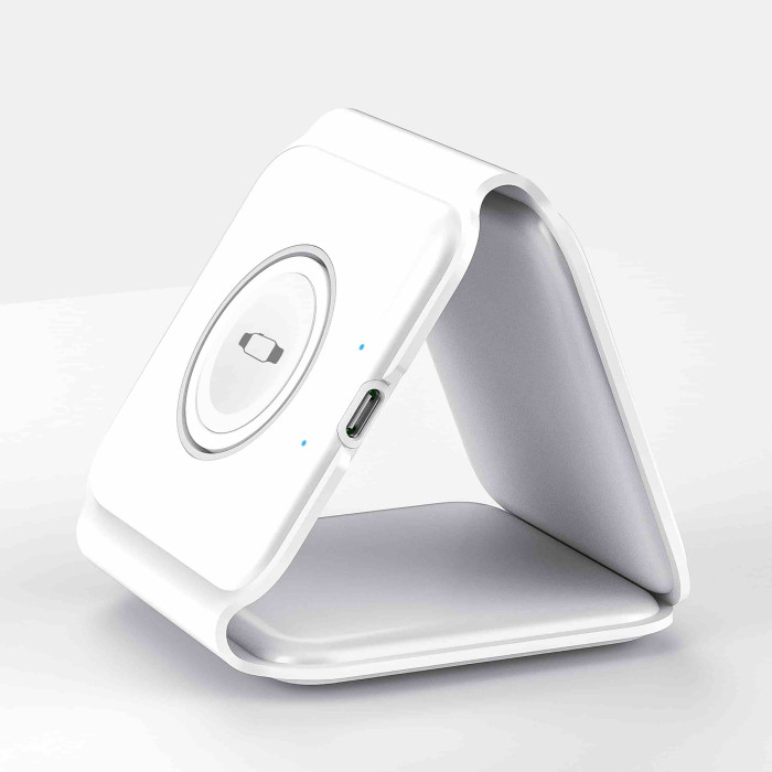Бездротова зарядна станція - Wiwu, Power Air M6 3in1, White
