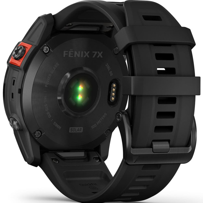 Смарт-годинник Garmin Fenix 7X Solar Slate Gray with Black Band